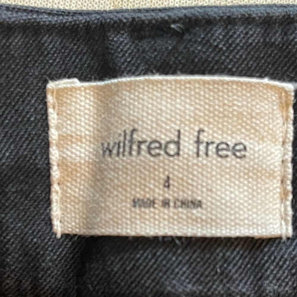 Aritzia Wilfred Free Brennan High Rise Modern Cargo Pants Women's Size 4 Black - Picture 10 of 12